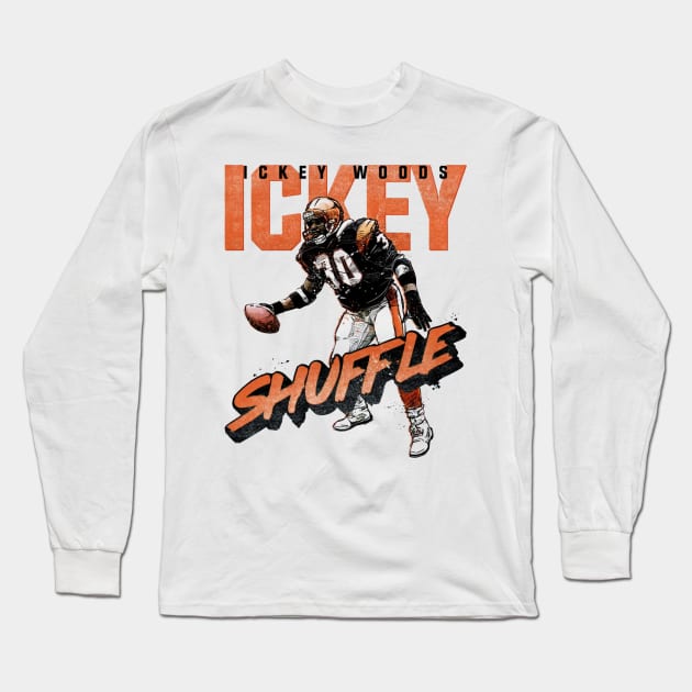 Ickey Woods Cincinnati Shuffle Long Sleeve T-Shirt by MASTER_SHAOLIN